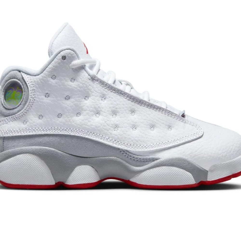 Jordan Kids' White and Red Sneakers